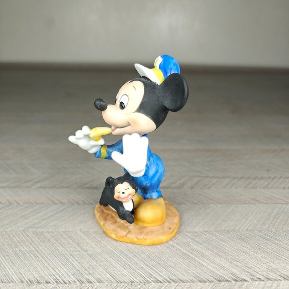 Vintage Mickey Mouse Policeman Figurine With Figaro Cat Walt Disney Productions - Picture 2 of 6